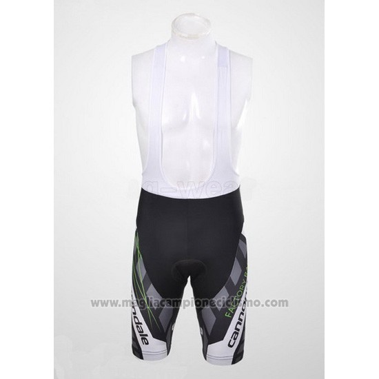 2012 Abbigliamento Ciclismo Cannondale Nero e Bianco Manica Corta e Salopette